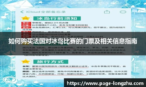如何购买法国对冰岛比赛的门票及相关信息指南